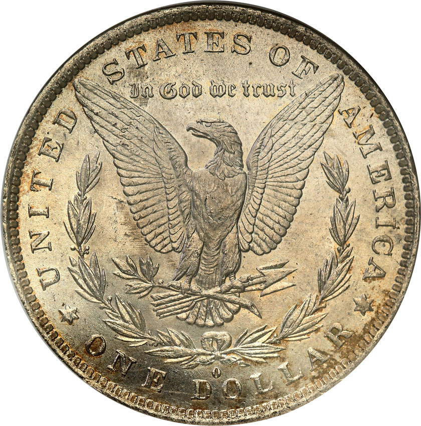 USA. 1 dolar 1883 O, Nowy Orlean NGC MS64